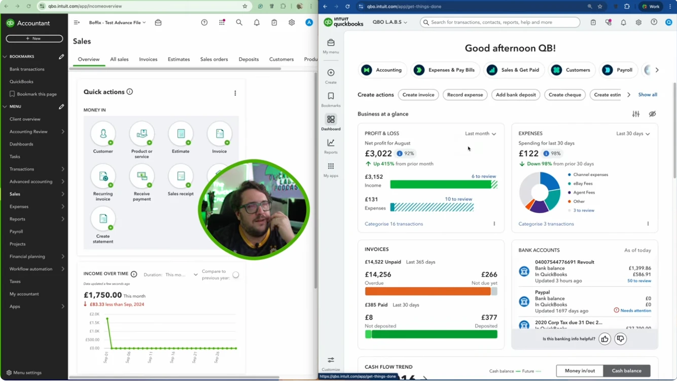 So sánh Giao diện Classic vs. QuickBooks Modern Experience - ảnh 2 - QuickBooks Vietnam & Repu